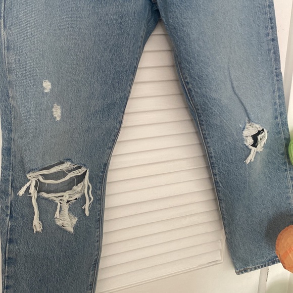 Levi’s Wedgie Straight Blue Vintage-Style Jeans - Picture 3 of 4